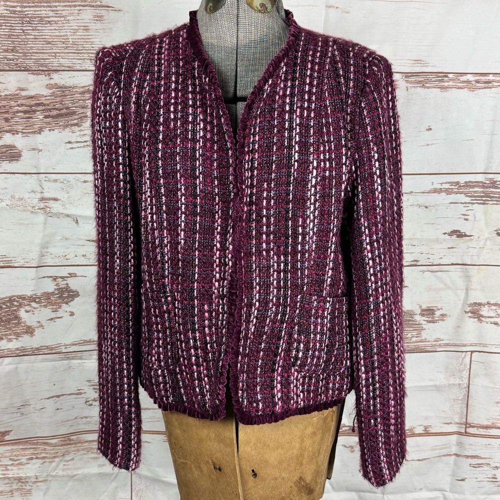 First Issue Liz Claiborne Woven Blazer Size XL